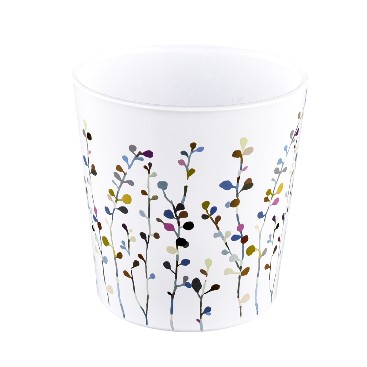 বিলাসবহুল ভাল মানের কাস্টম ডেকাল প্রিন্টিং গ্লাস মোমবাতি জারস পাইকারি