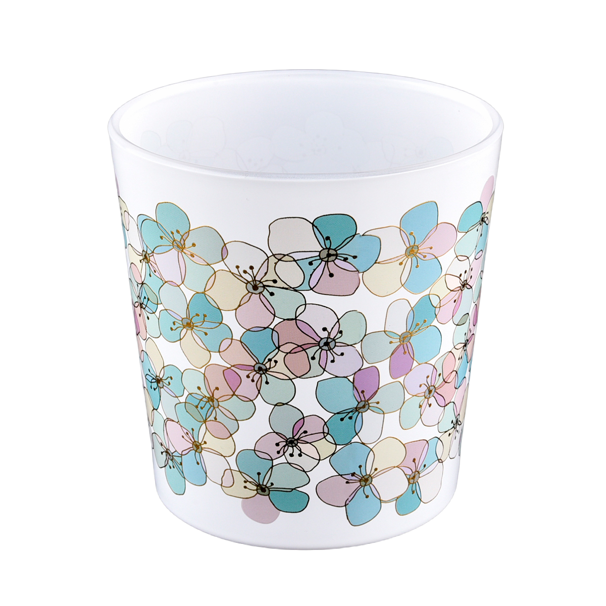 Luxury Custom Printing Glass Candle Vessels 18oz Glass Candle Jars - COPY - ikrop9