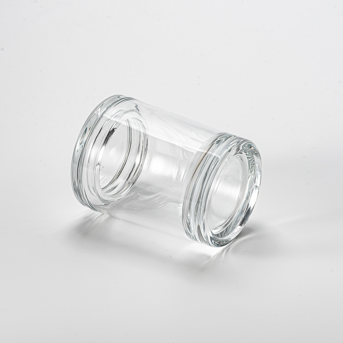 Supplier 3oz 5oz empty clear glass candle jar with glass lid for home deco Supplier 3oz 5oz empty clear glass candle jar with glass lid for home deco