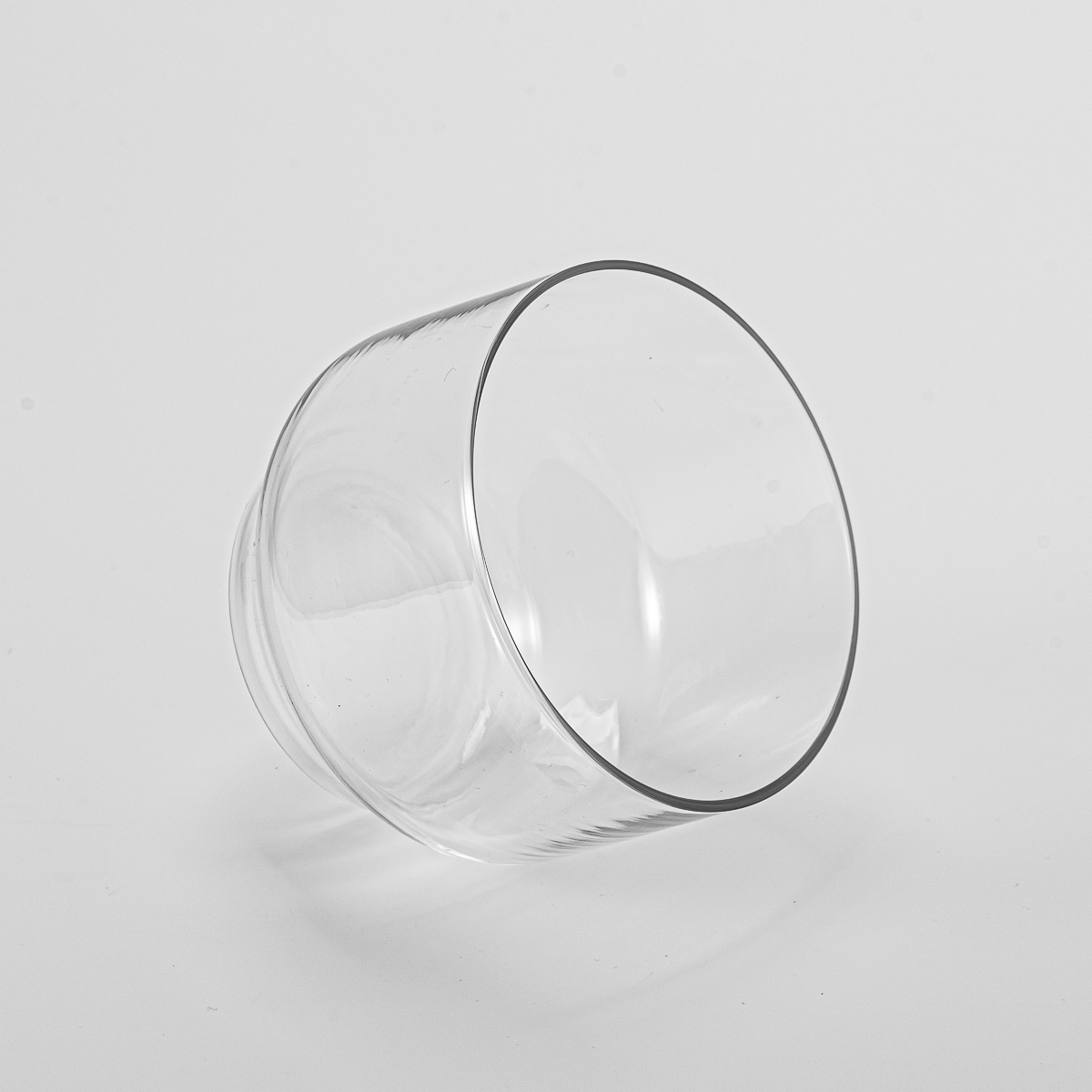 12oz borcan cu lumânări de sticlă transparente cu pași cu ridicata