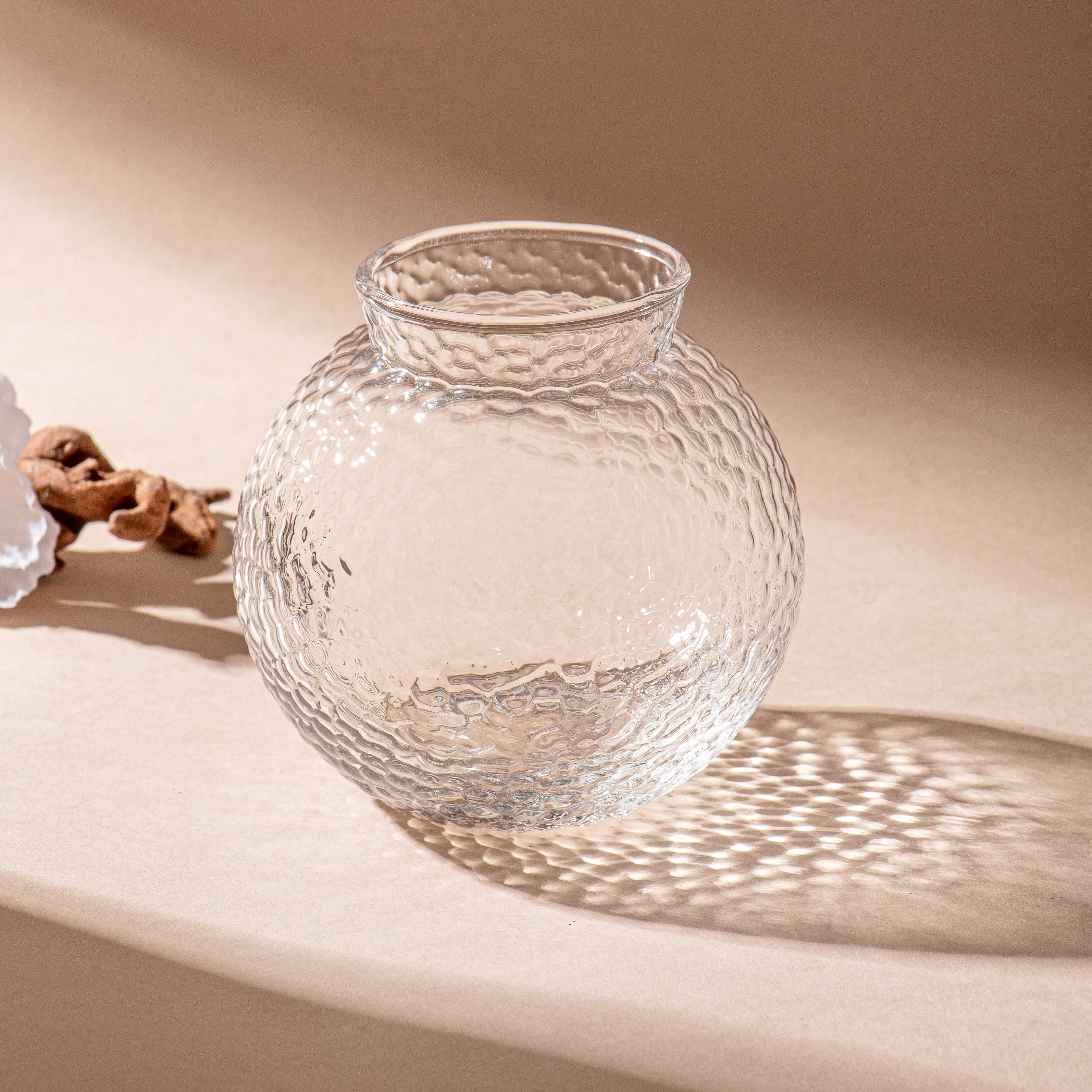handmade honeycomb ball shape glass candle jar glass vase