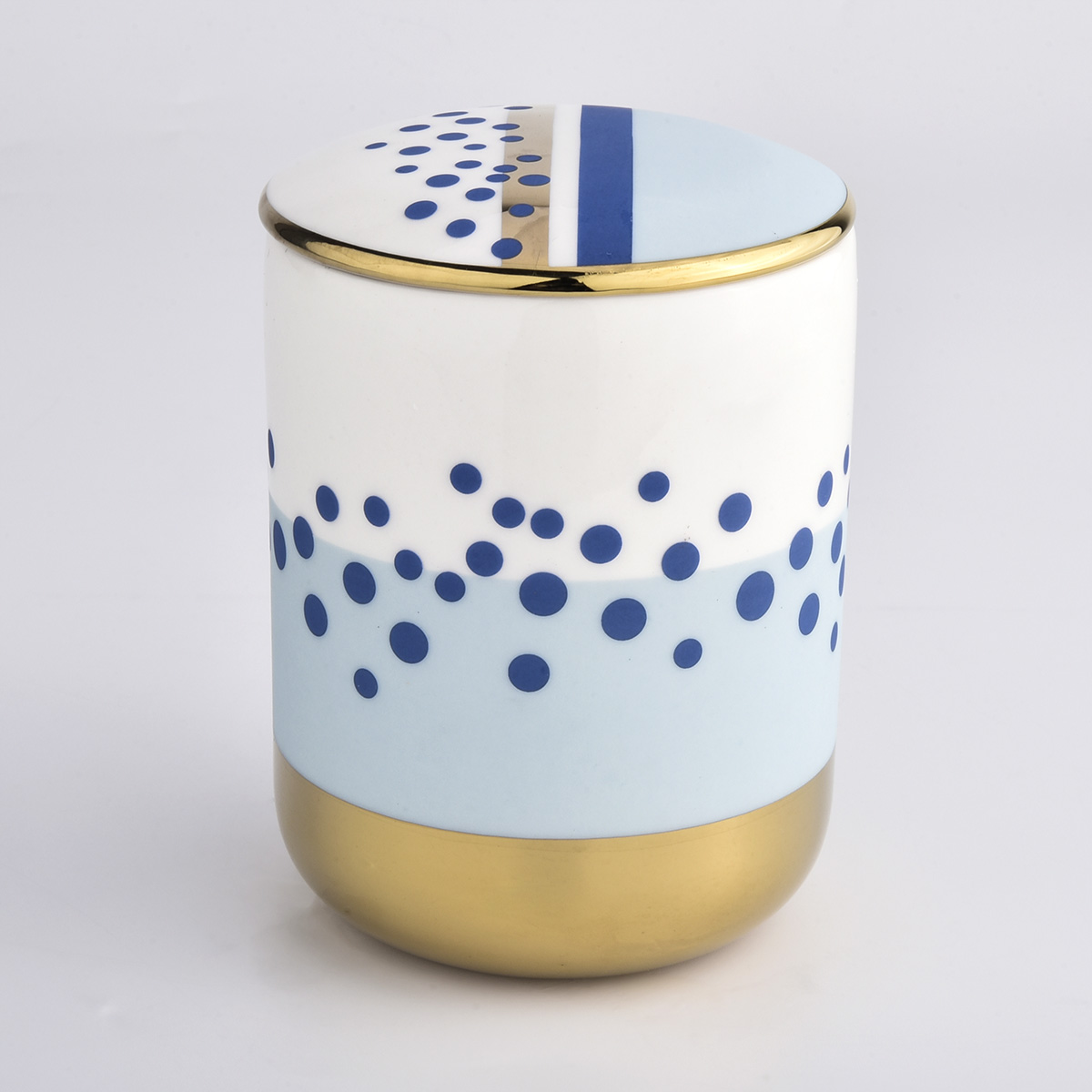 Supplier 8oz 10oz new decoration round bottom ceramic candle jar