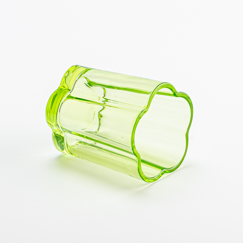 Supplier 200ml empty unique glass candle vessel home decor