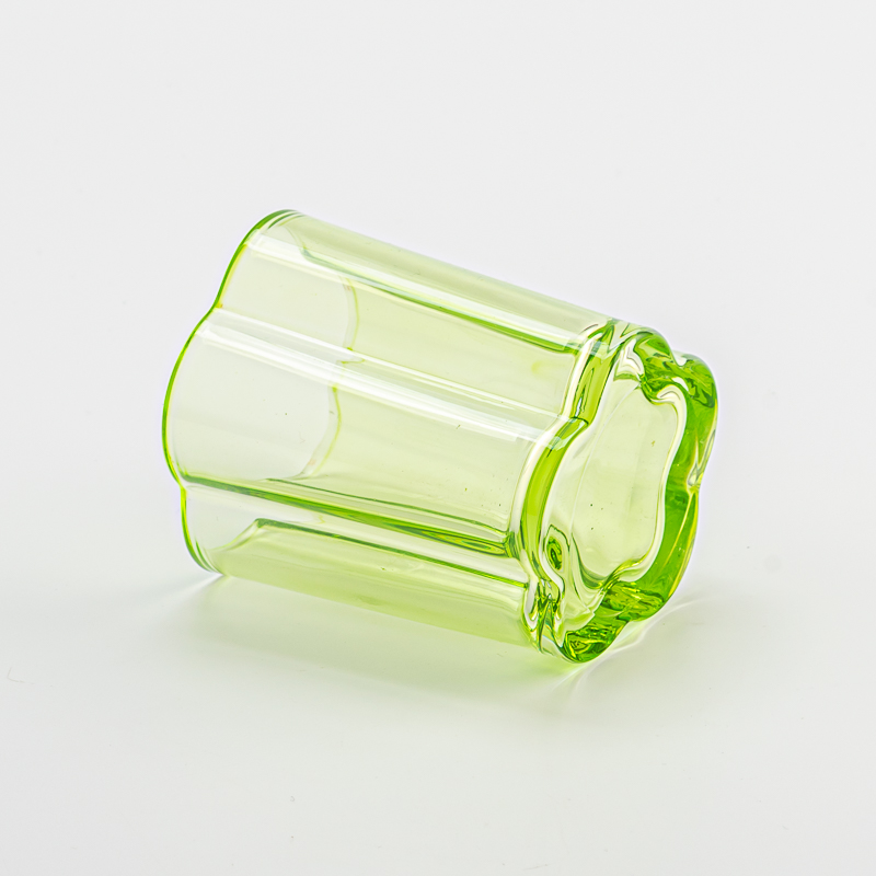 Supplier 200ml empty unique glass candle vessel home decor