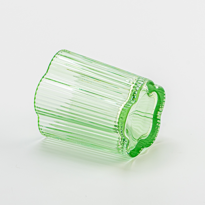 Supplier Empty Flower Shaped Glass for Candle Making with Valentine's Gift