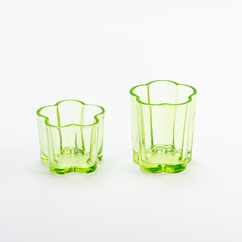 140 ml veľkoobchodné číry zelený sklenený plavidlo pre domácu výzdobu