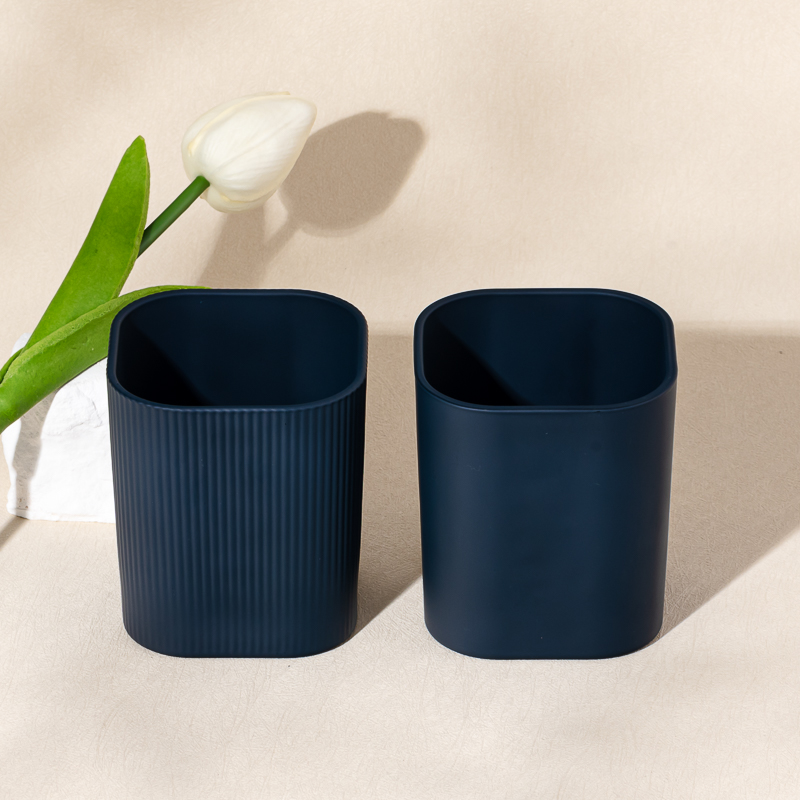 Matte square Glass for Candle Making with home decor