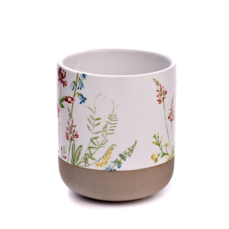 Fancy Decal 10oz Ceramic Cup Mirisana plovila za svijeće za ukrašavanje