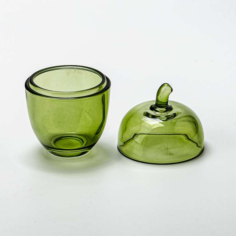 Mini Acorn Design Glass Candle Jar