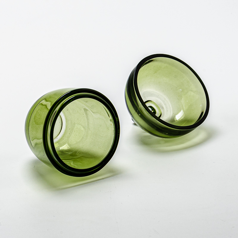 Mini Acorn Design Glass Candle Jar