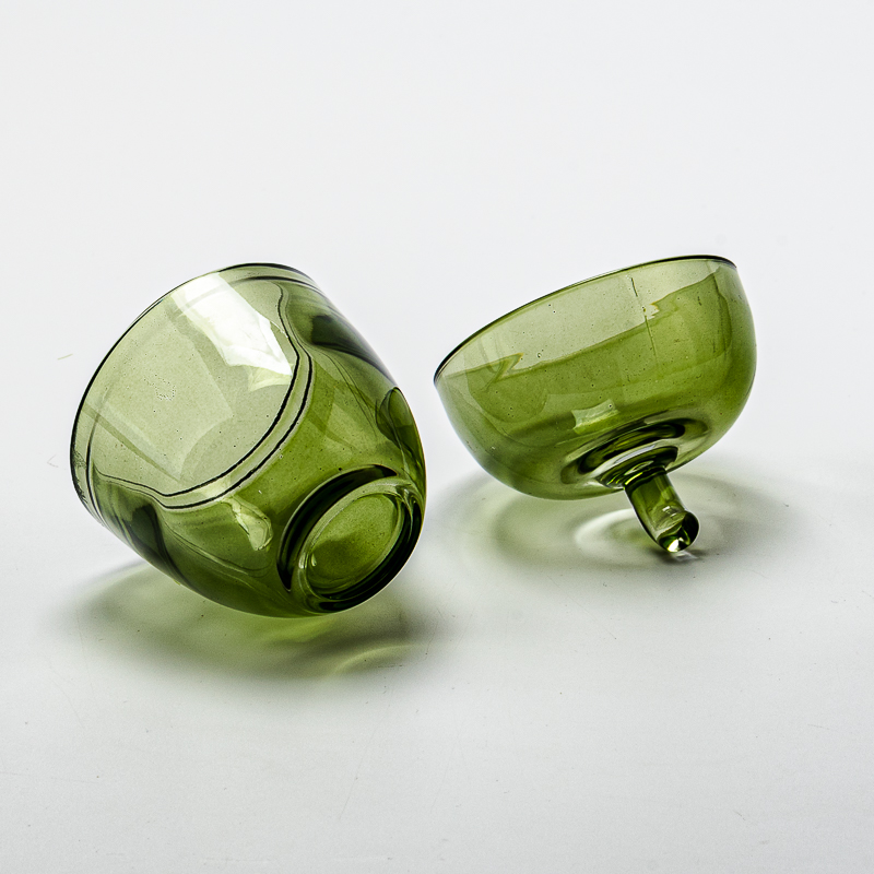 Mini Acorn Design Glass Candle Jar