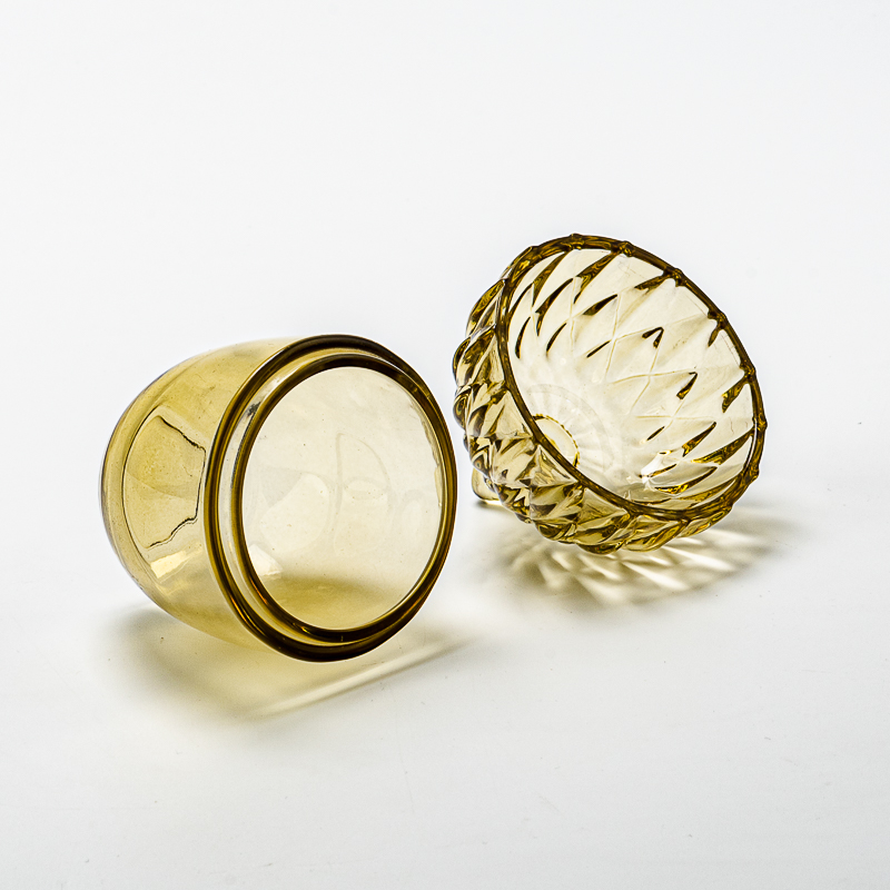 small size glass cnadle jar with lid small size glass cnadle jar with lid