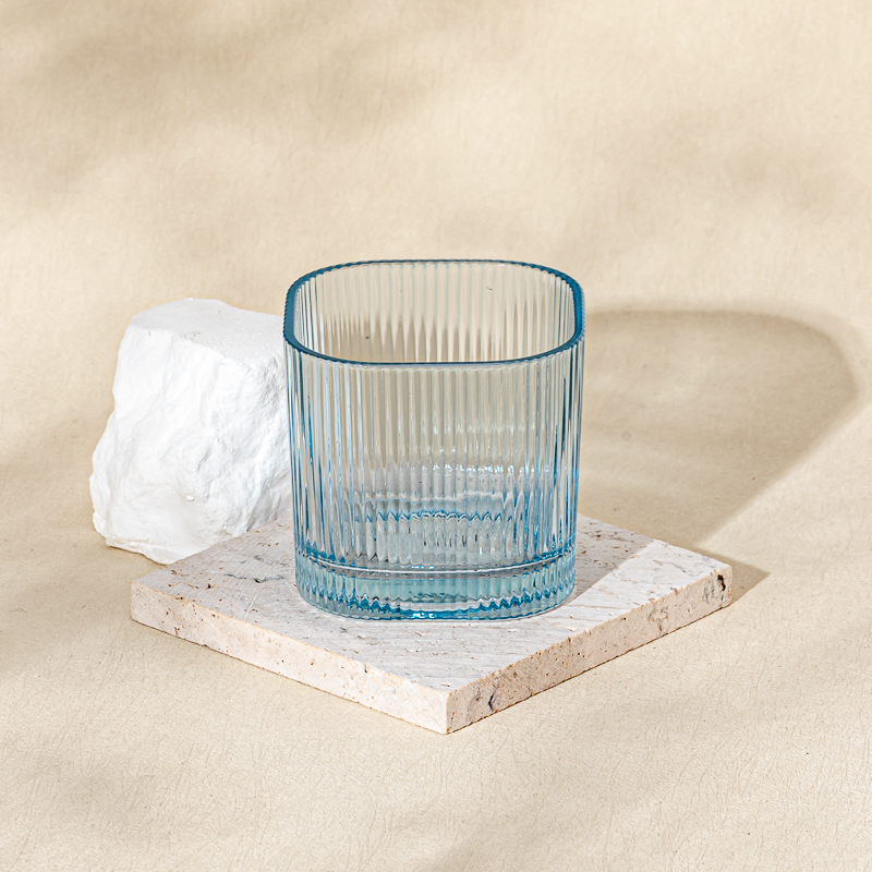 home decor blue votive glass candle jar home decor blue votive glass candle jar