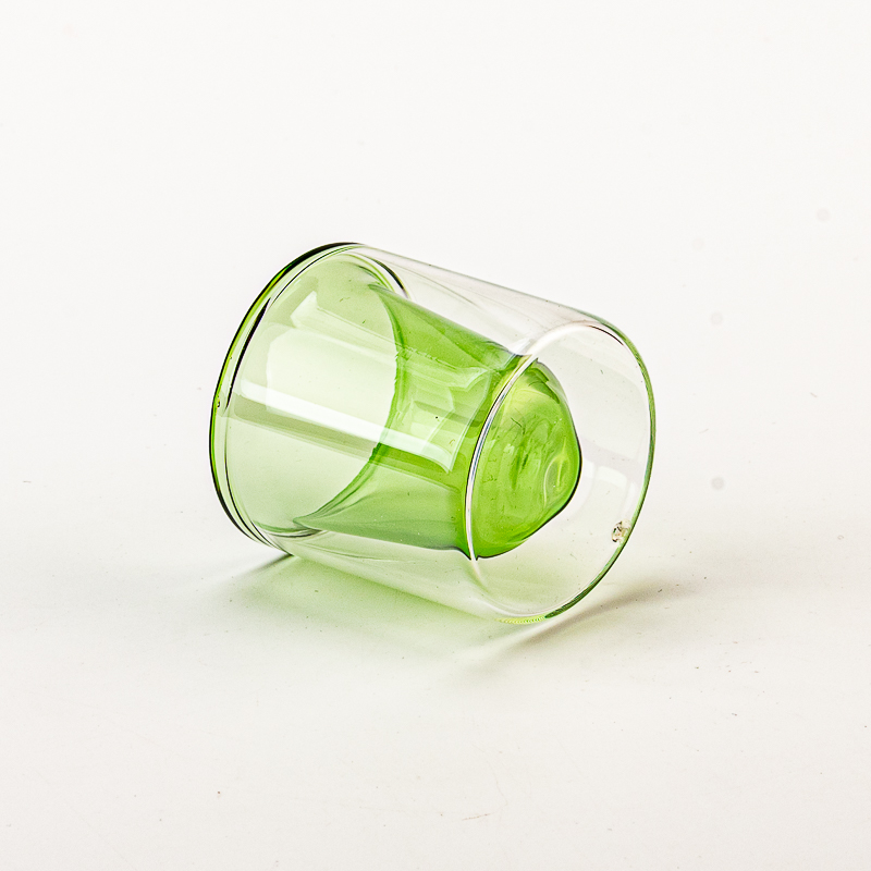 Supplier 68ml Glass cup soy candle container high borosilicate double layer Supplier 68ml Glass cup soy candle container high borosilicate double layer