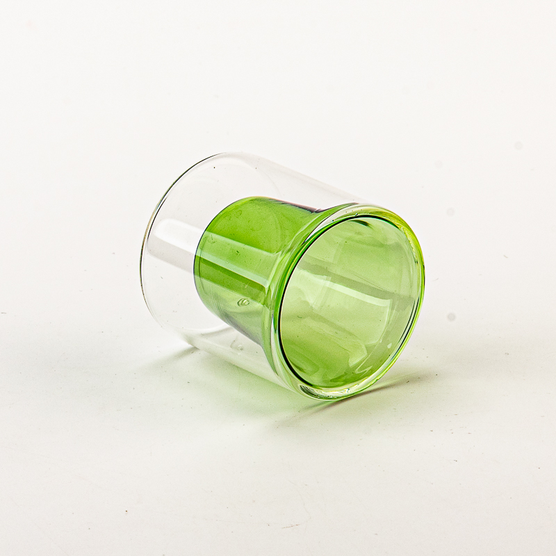 Supplier 68ml Glass cup soy candle container high borosilicate double layer Supplier 68ml Glass cup soy candle container high borosilicate double layer