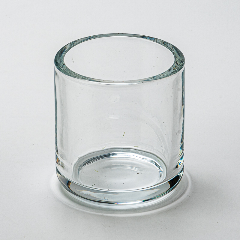 Thick Wall 280ml Glass Candle Jars Custom Color Logo Straight Glass Candle Vessels Wholesale - COPY - 7ca2if