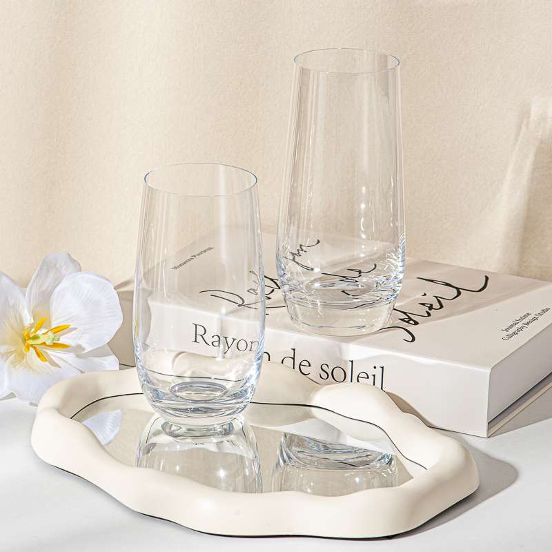 350ml Transparent Glass Cup for Home Decor