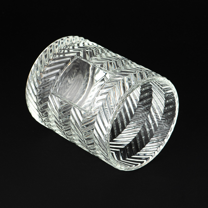 embossed pattern glass candle ja embossed pattern glass candle ja