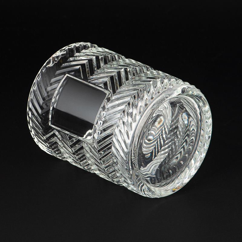 embossed pattern glass candle ja embossed pattern glass candle ja