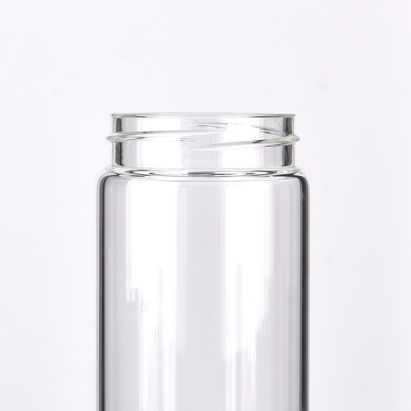 Wholesale customized simple transparent glass candle jars with lids available Wholesale customized simple transparent glass candle jars with lids available