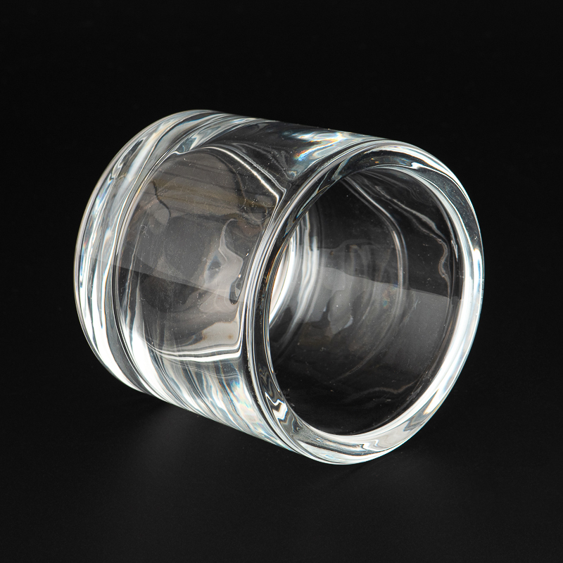 Großhandel klarer Glaskerzenbehälter mit dickwandig