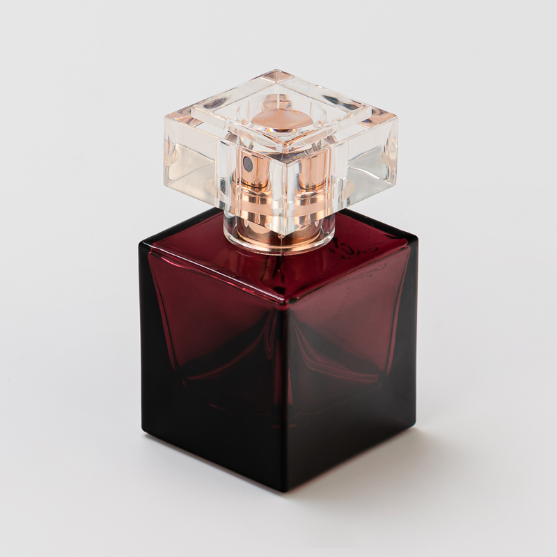 High End luksus 30 ml sześciennej szklanej butelki perfum z surlyn Cap