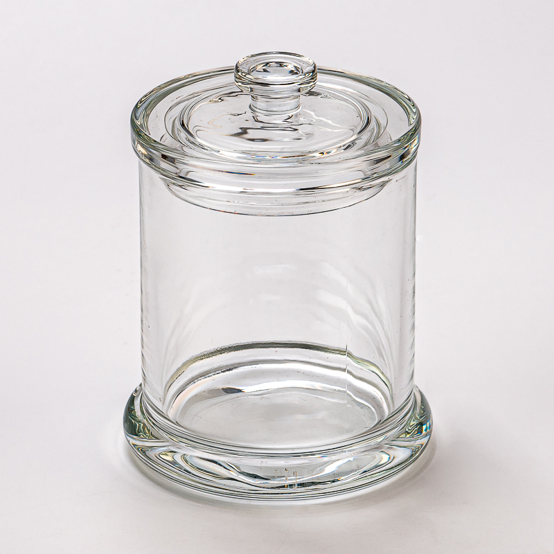 Popular Classic Glass Candle Jar with Lids Custom Color Glass Candle Holders - COPY - 1rw8vt