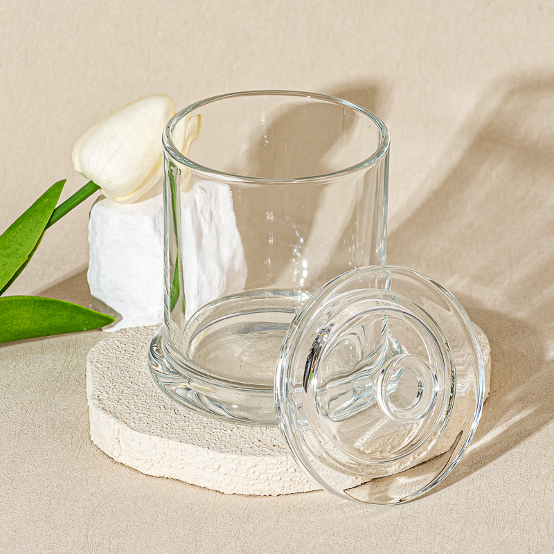 Popular Classic Glass Candle Jar with Lids Wholesale Popular Classic Glass Candle Jar with Lids Wholesale