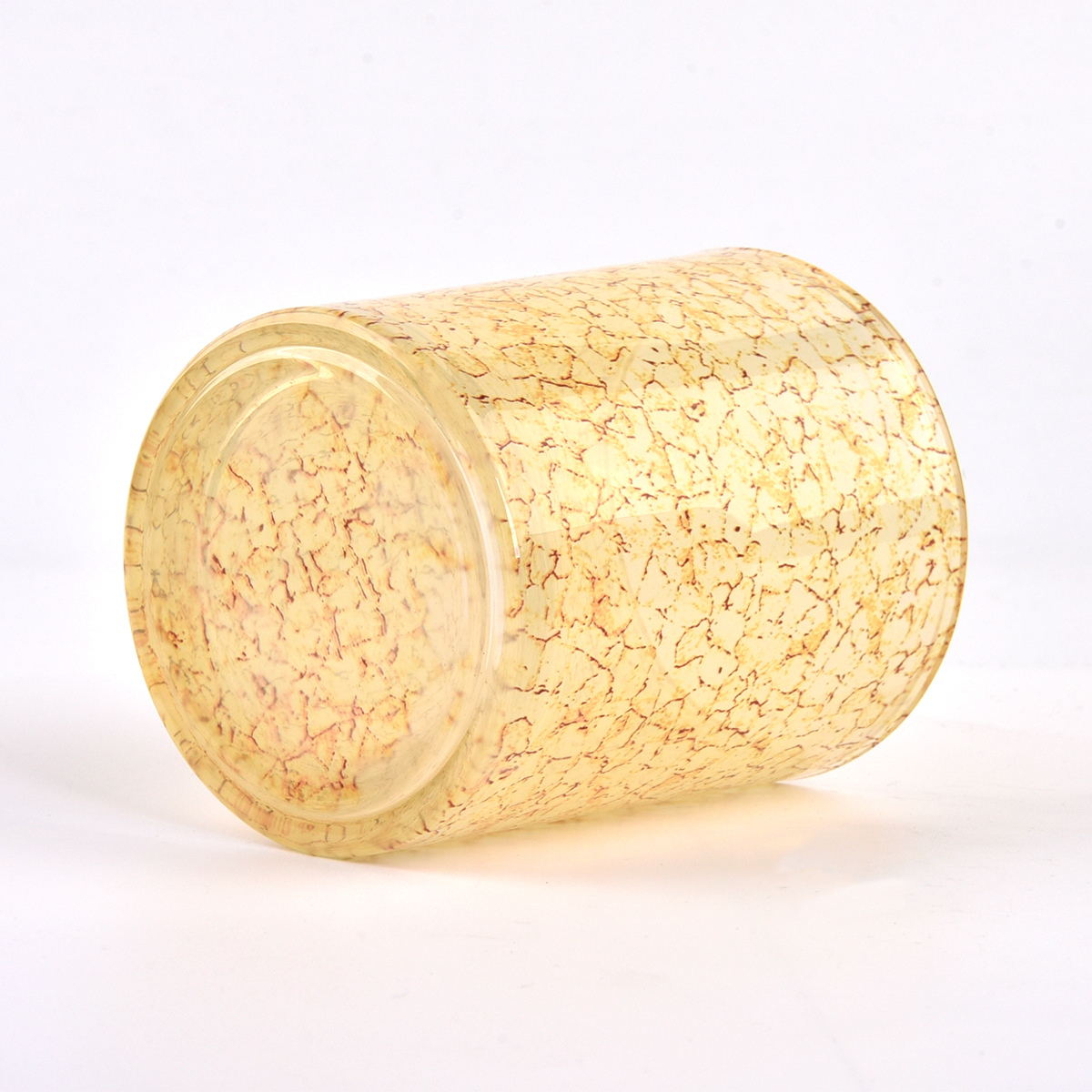 Empty Crack Decor glass candle jars for candle making