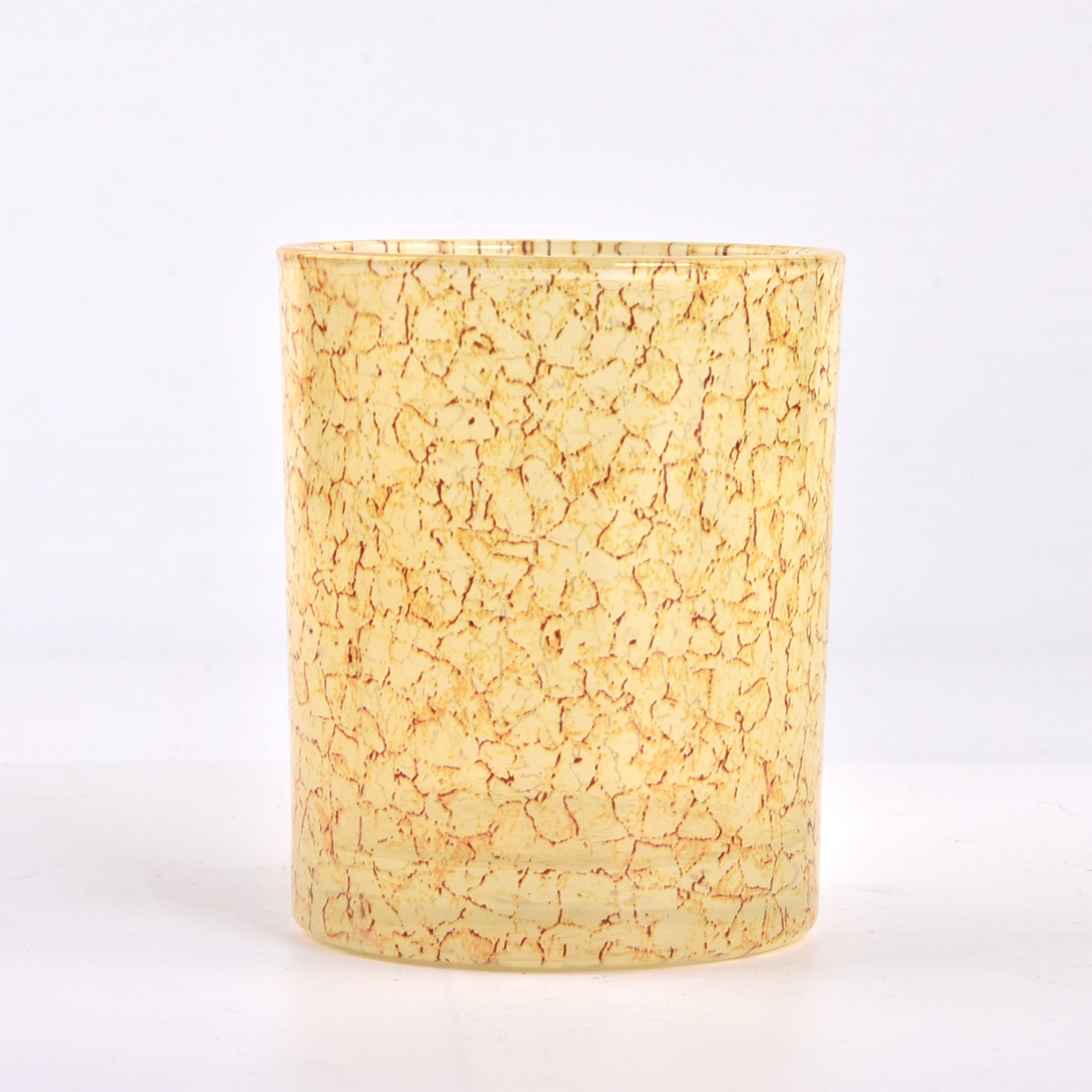 Vasetti di candela in vetro decorazioni crack vuoti per la produzione di candele