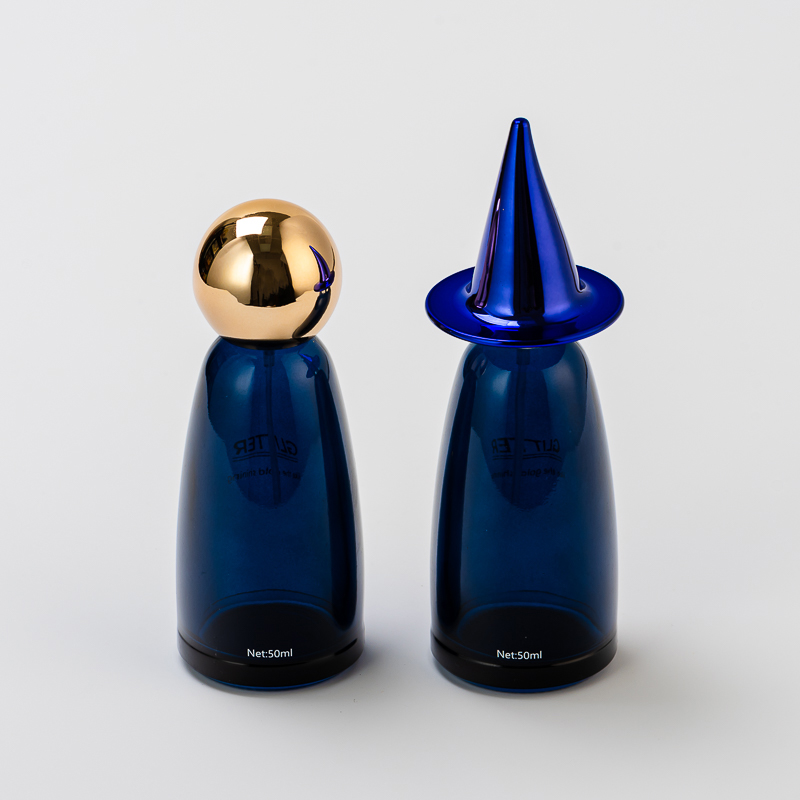 幽灵设计50毫升空的玻璃香水瓶为万圣节