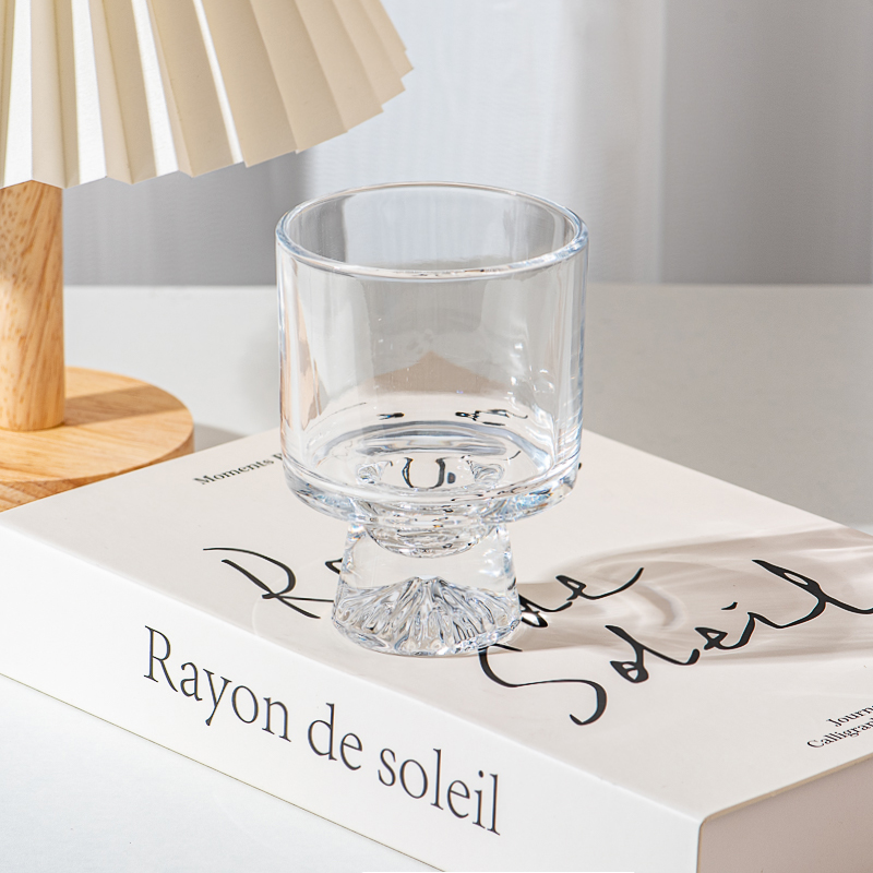 Luxus Creative Mountain Basis Clear Glass Candle Halter