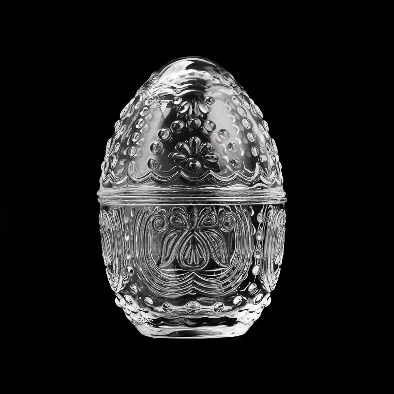 Modern Transparent pumpkin Shaped Glass Jar Wholesale for Home Decor