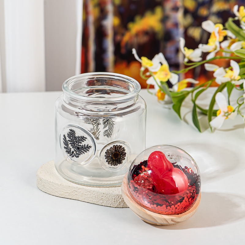 glass candle container glass candle jar with sealing dome lid glass candle container glass candle jar with sealing dome lid
