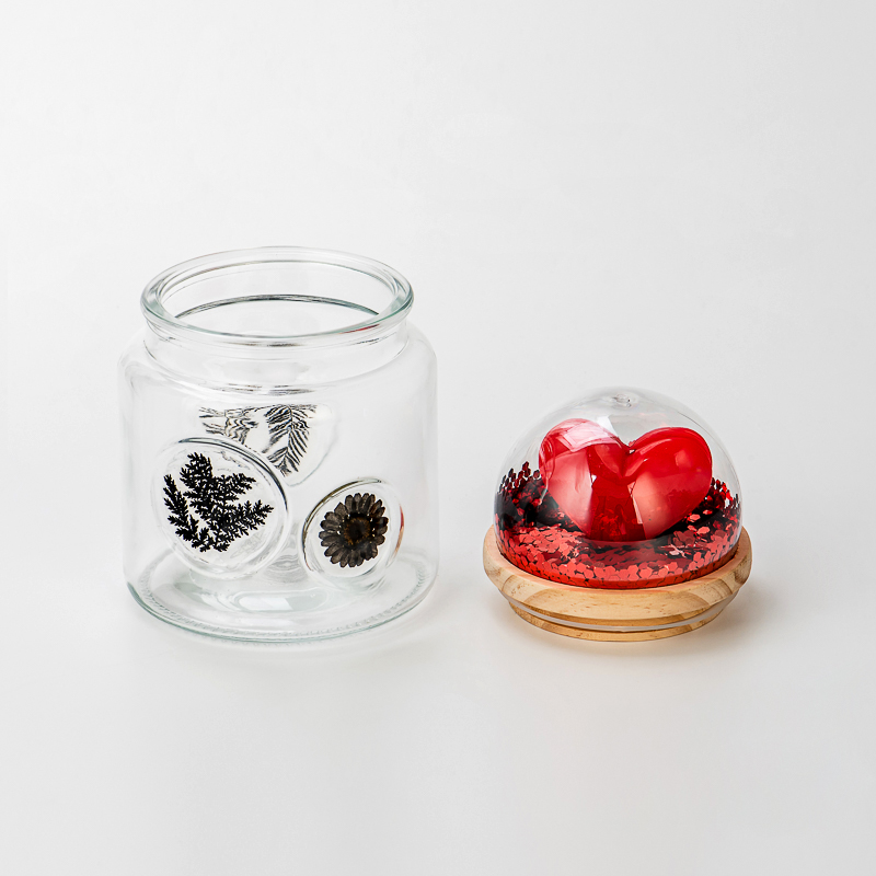 glass candle container glass candle jar with sealing dome lid glass candle container glass candle jar with sealing dome lid