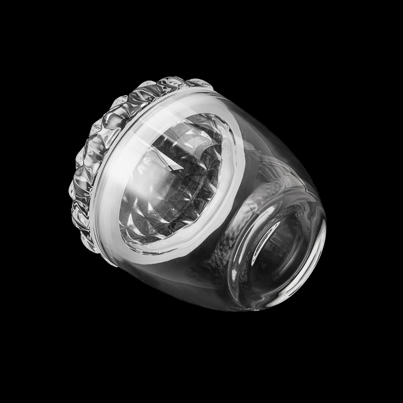 Supplier 10oz 12oz pine cone shape glass candle jar with matched glass lids Supplier 10oz 12oz pine cone shape glass candle jar with matched glass lids