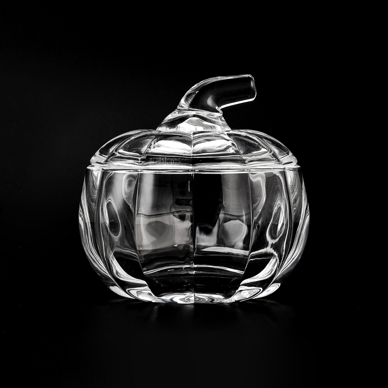 Ev dekorasyonu küçük boyutlu 6 oz kabak cam mum kavanozu