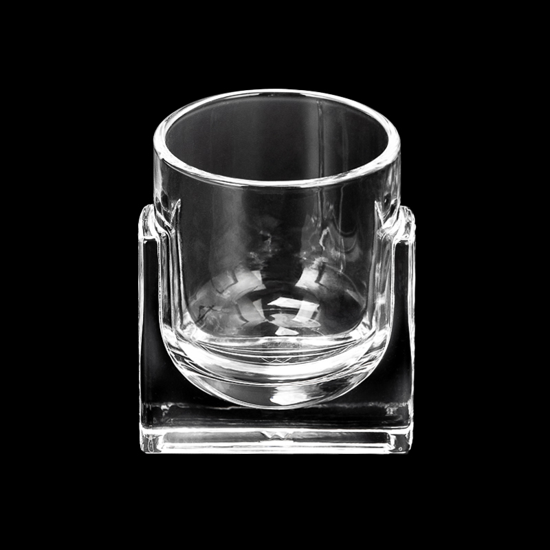 带底座的新型玻璃蜡烛罐