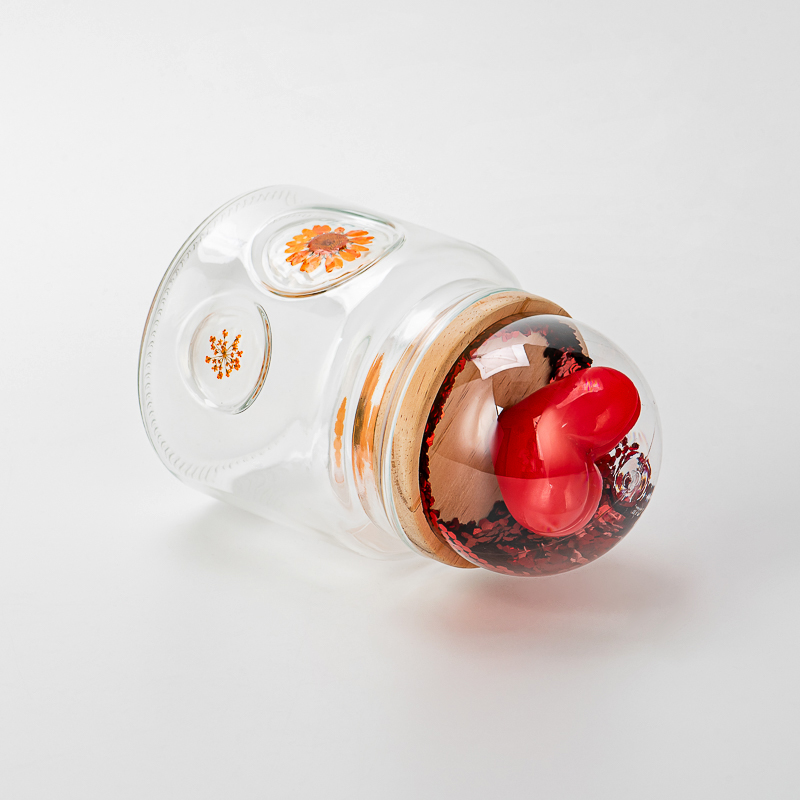 Luxury Texture Decor Transparent Glass Candle Jar for Candle Making - COPY - ssiafu