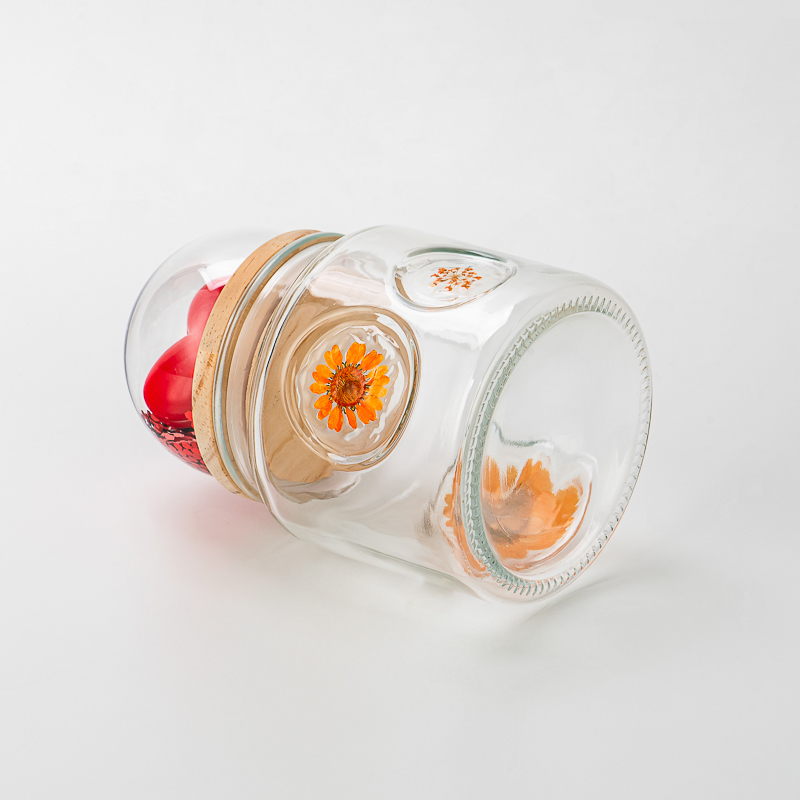 Luxury Texture Decor Transparent Glass Candle Jar for Candle Making - COPY - ssiafu