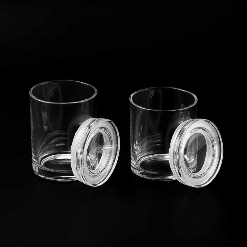 7oz glass candle jar with glass lid 7oz glass candle jar with glass lid