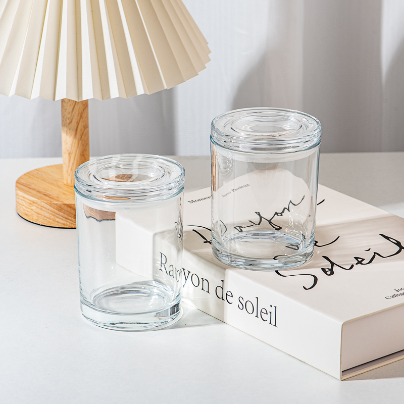 7oz glass candle jar with glass lid 7oz glass candle jar with glass lid