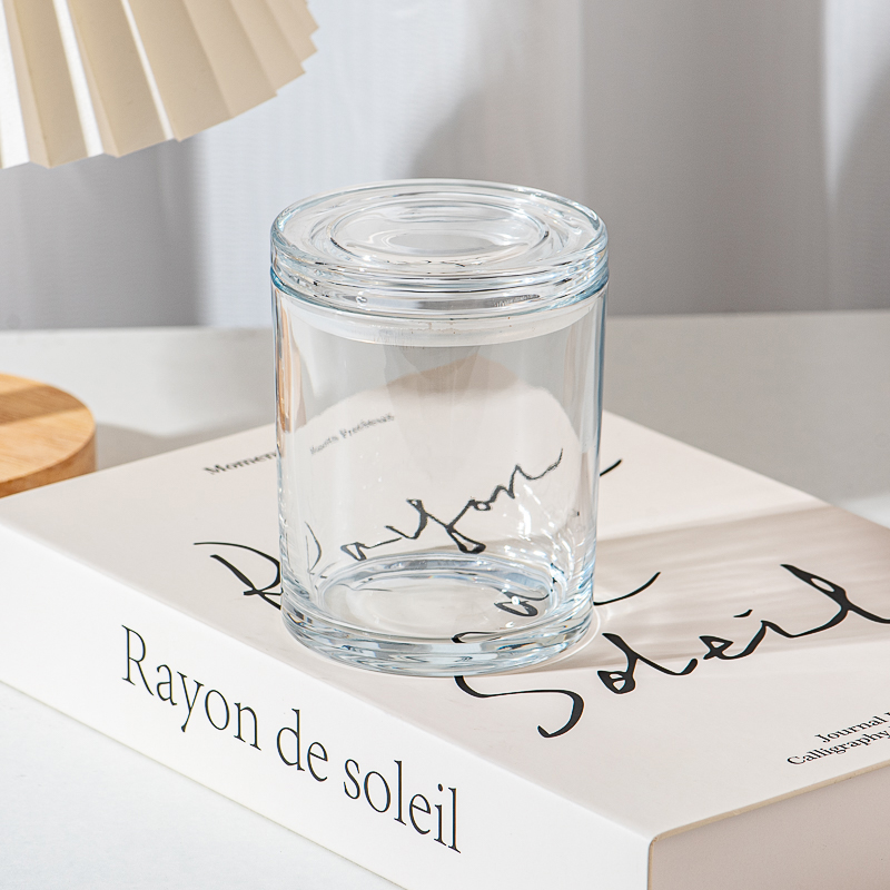 7oz glass candle jar with glass lid 7oz glass candle jar with glass lid
