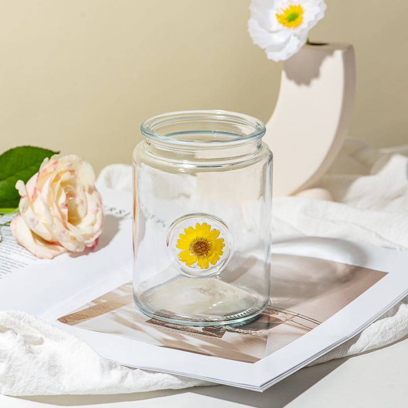 Creative Design Glass Vessel 23oz Empty Candle Jar for Candle Making Creative Design Glass Vessel 23oz Empty Candle Jar for Candle Making