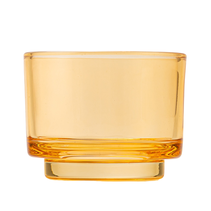 small size glass candle jar