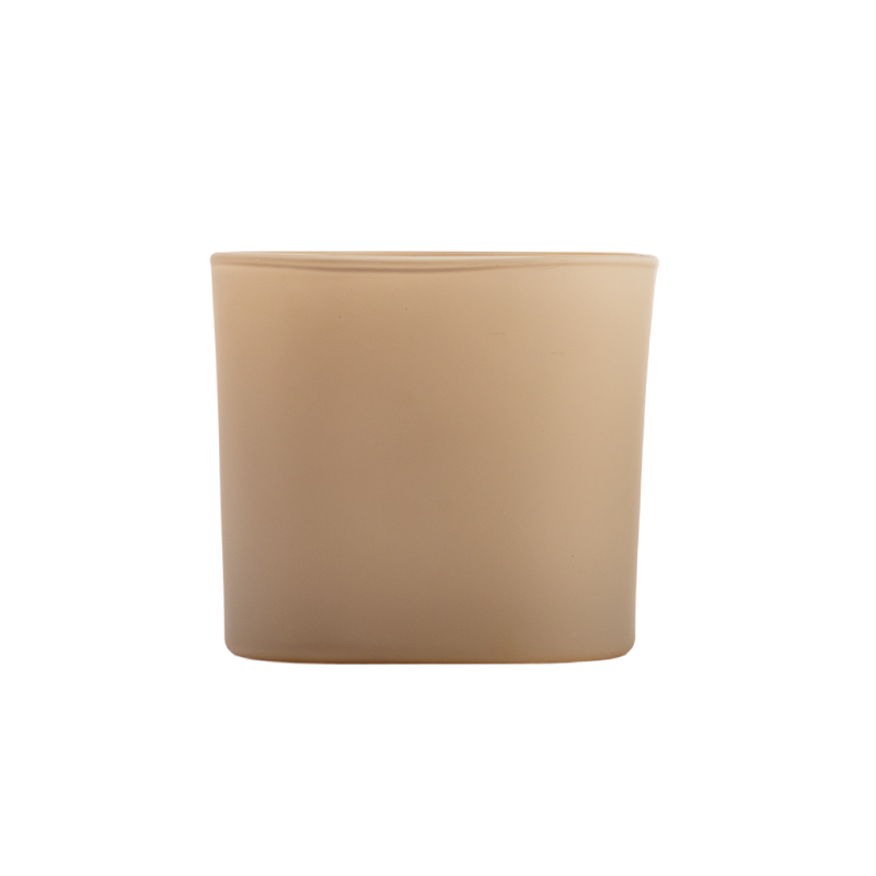 Luxury Matte Square Glass Candle Jar Wholesale
