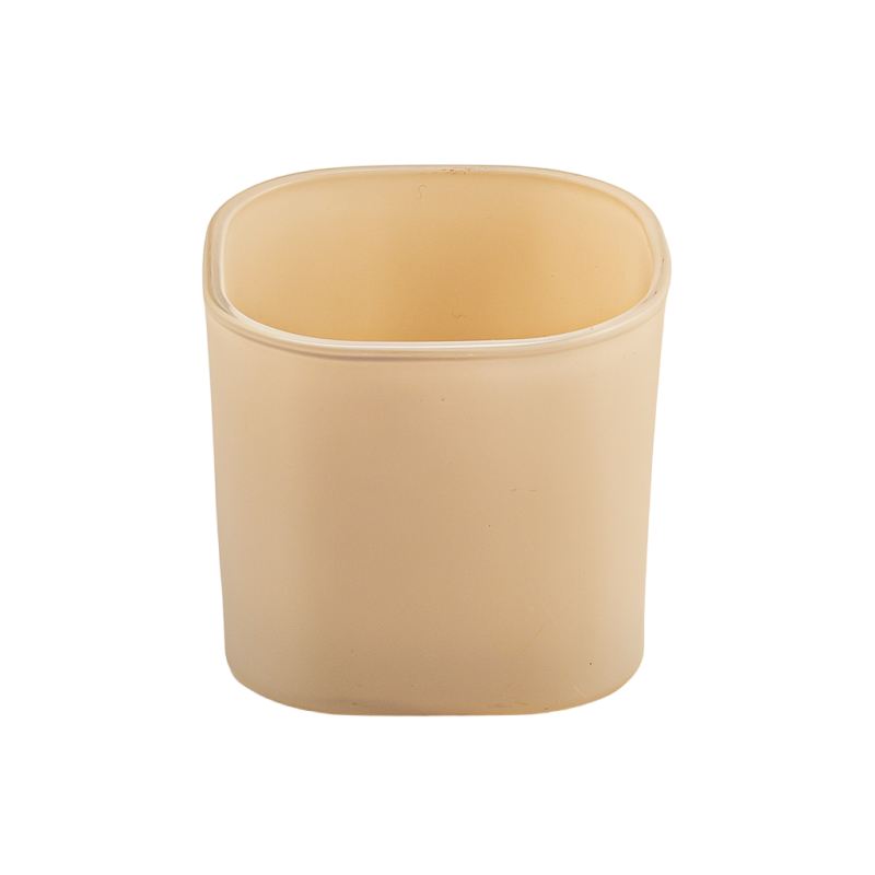Luxury Matte Square Glass Candle Jar Wholesale