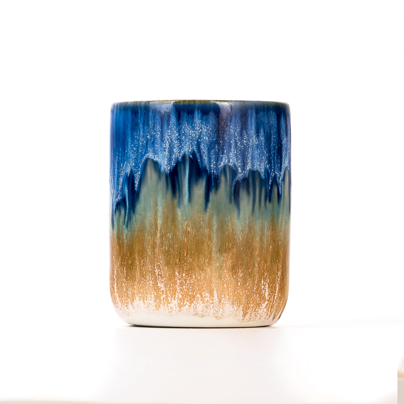 kodin sisustus 5oz sininen taideteos keraaminen kynttiläpurkki