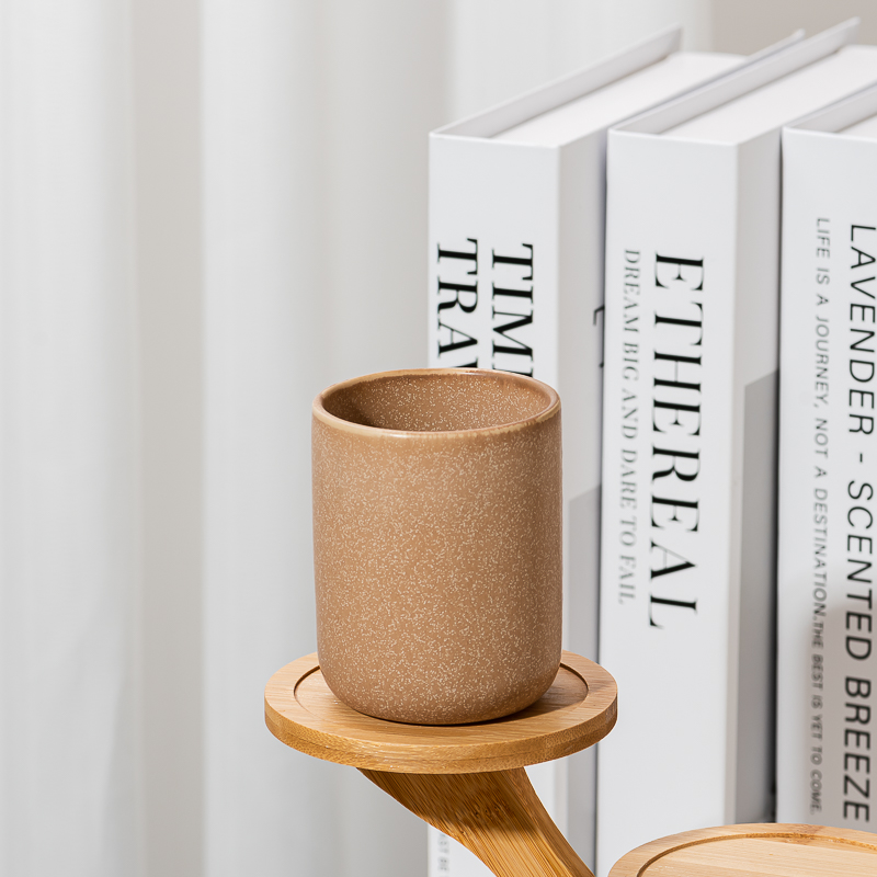 Clay Ceramic Candle Container Matte Candle vessel wholesale