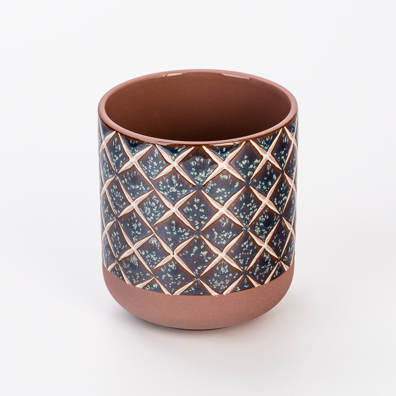 Räätälöity ainutlaatuinen, ylellinen, tyhjä keraaminen kynttiläsäiliö